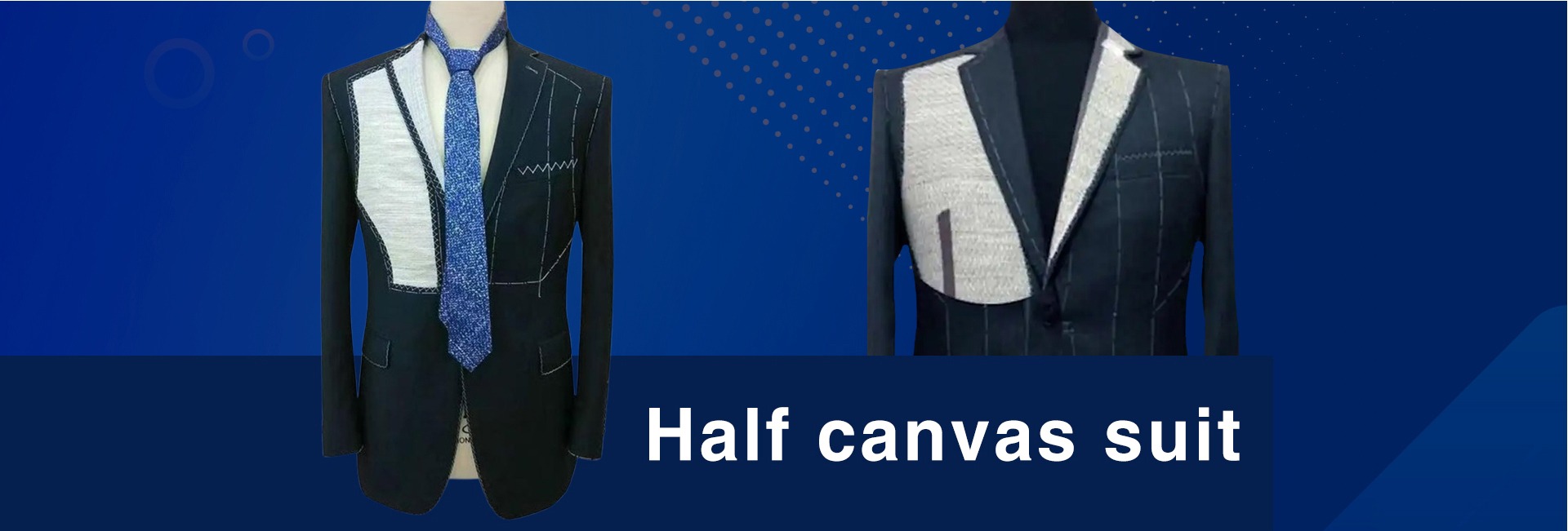 Traje de confección artesanal (OEM) 100 % lana con forro de media pieza en lino